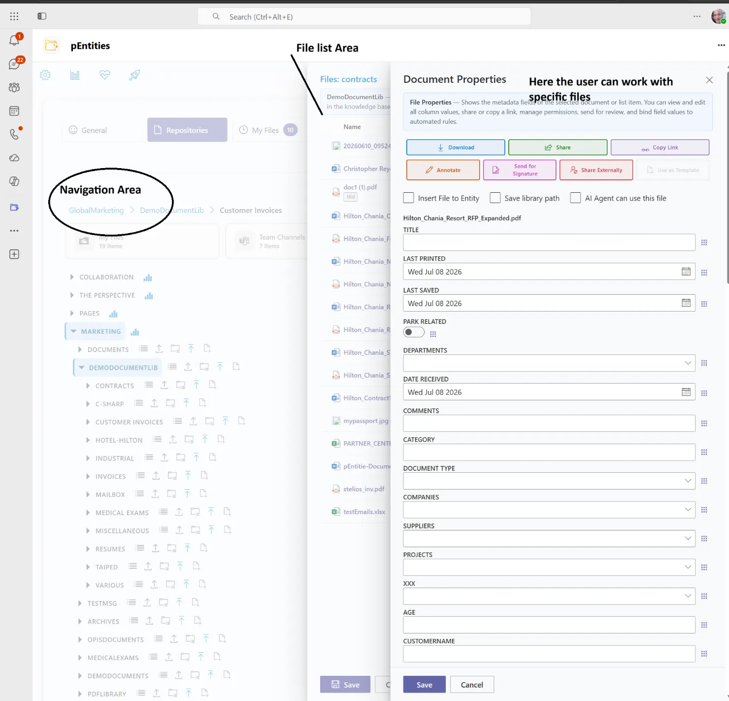 Working with native SharePoint metadata and taxonomy