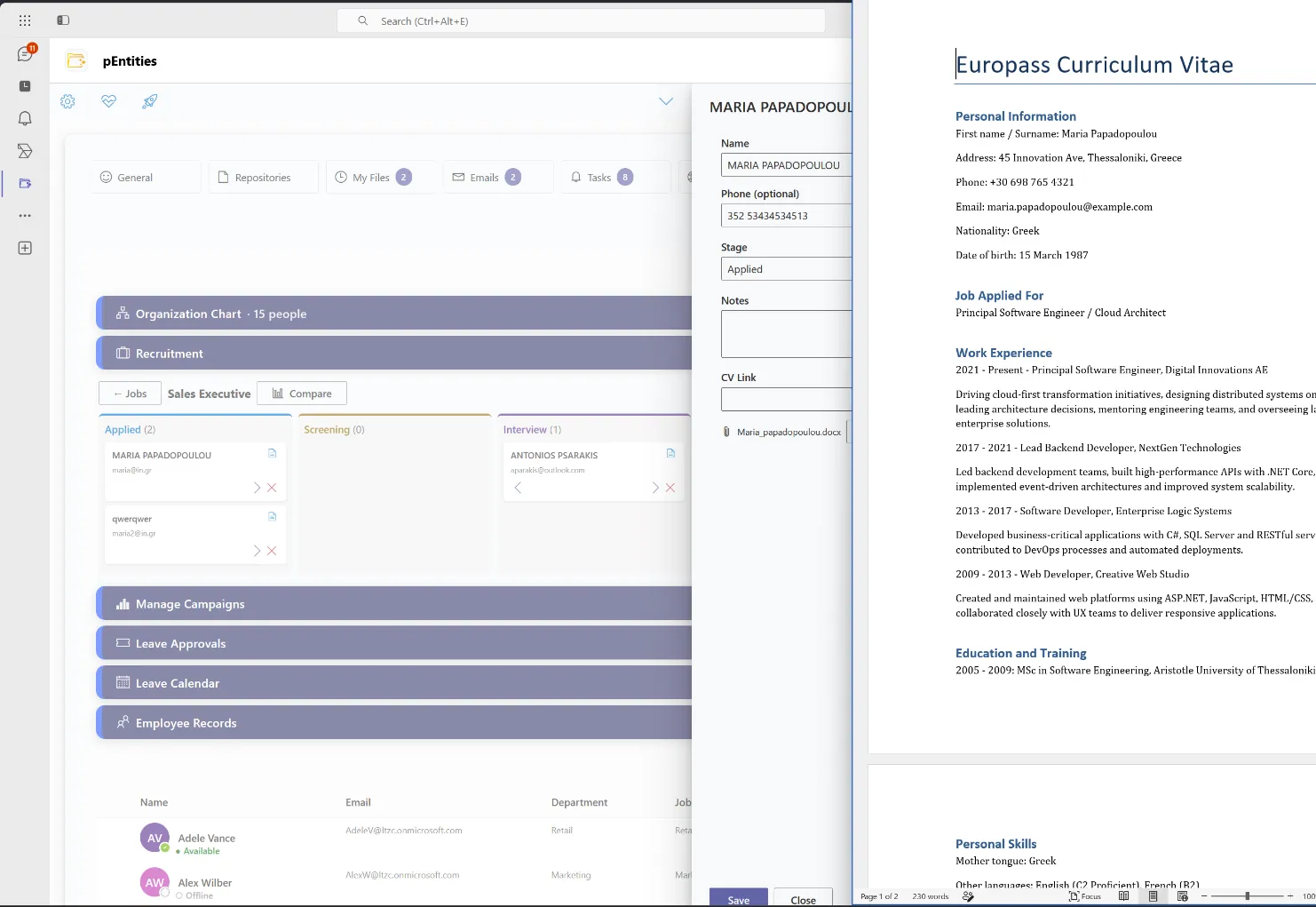 The built-in recruitment ATS