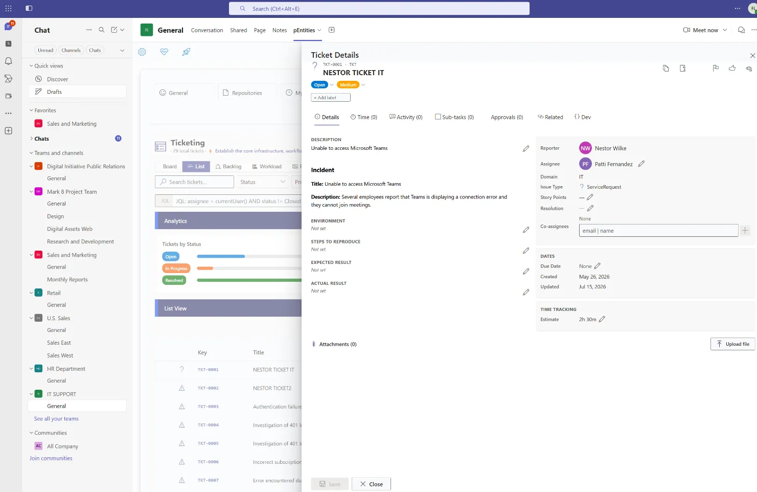 SLA management and auto-escalation